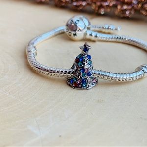 🎄Tree silver charm fits any charm bracelet